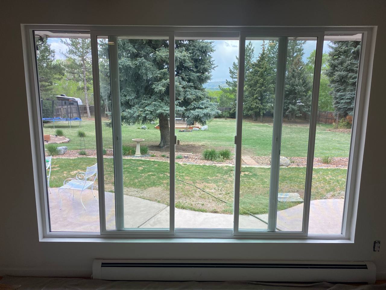 Three panel sliding windows replacement in Arvada, Colorado