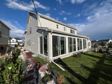 Backyard patio enclosure in Aurora CO
