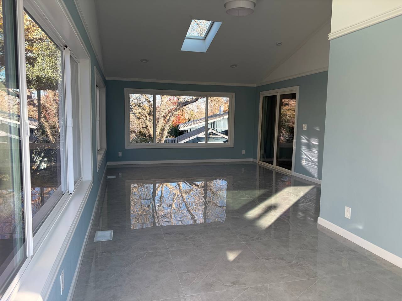 Elevated sunroom enclosure and deck in Centennial in CO